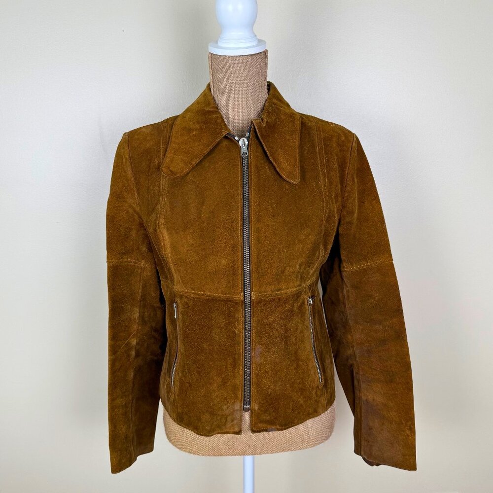 Vintage 1970s Jofama Swedish Suede Jacket - Karallus Falk Design - Size 42
